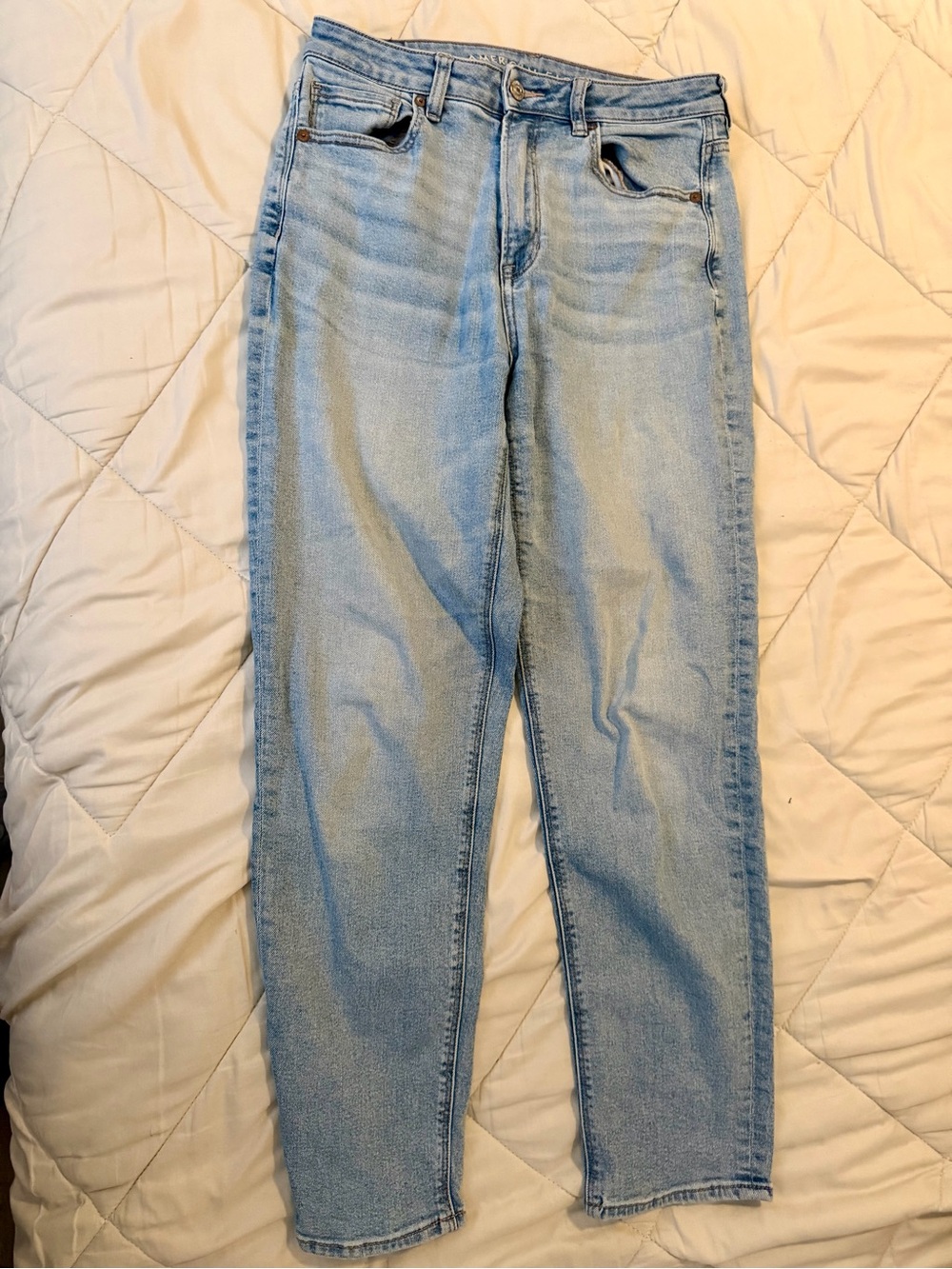 American Eagle Outfitters Light Wash High-Rise Jeans